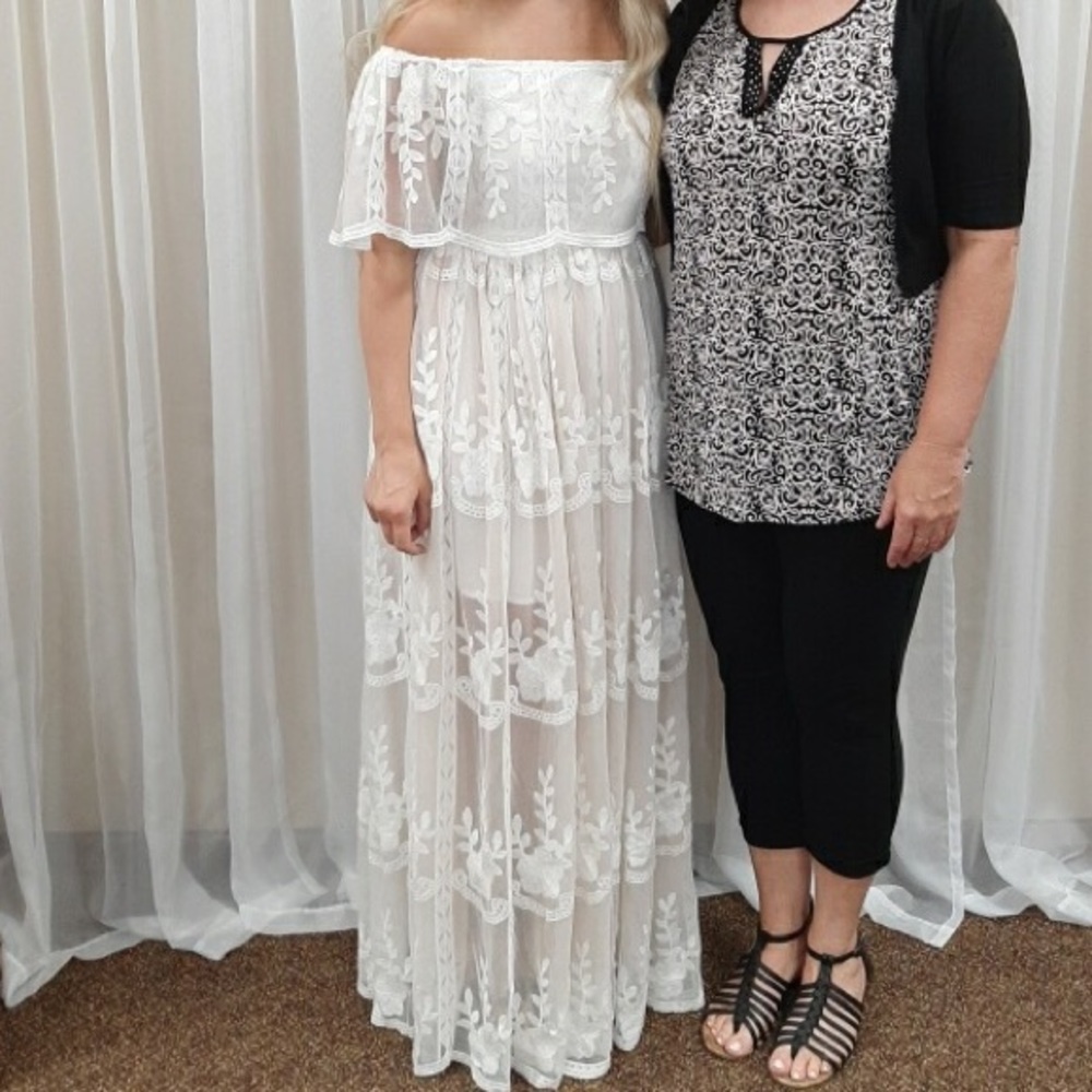 Off shoulder, white, Dress